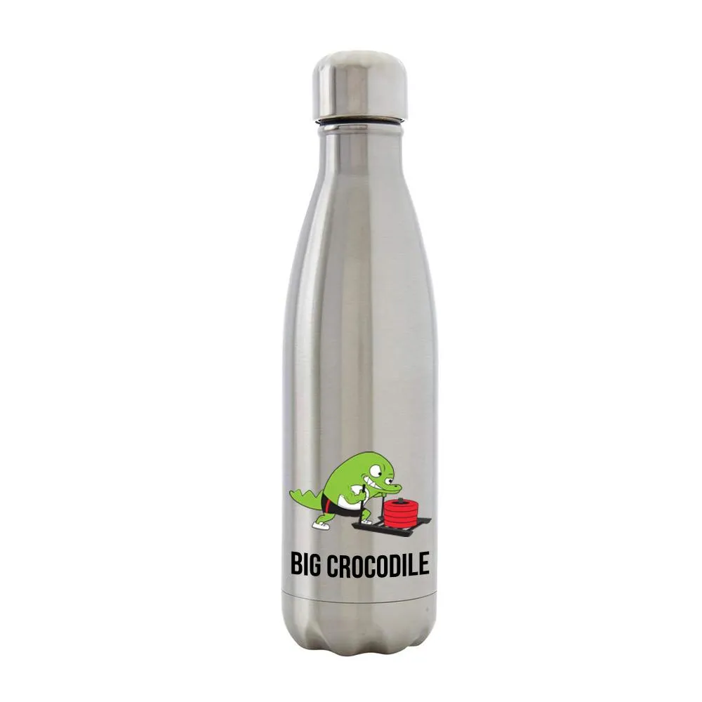 Silver Metal Bottle - Choose your Croc