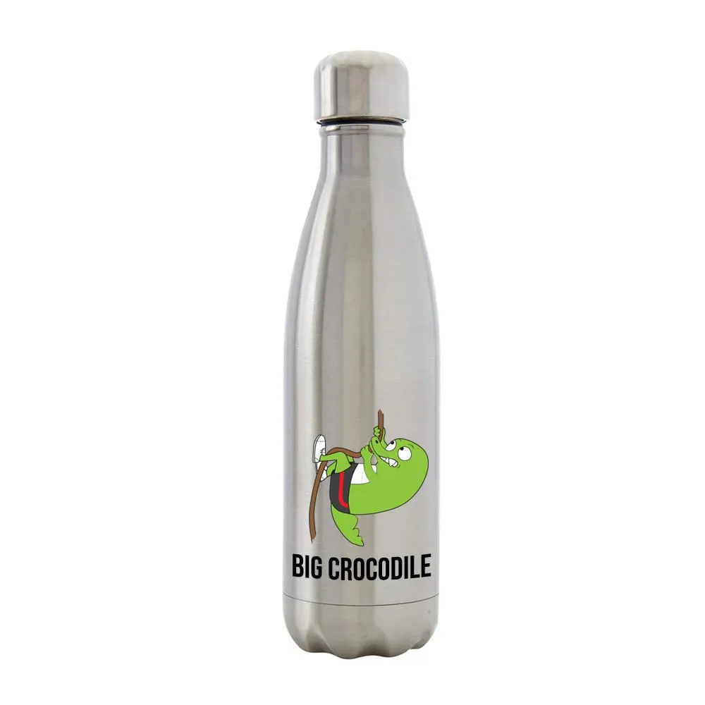 Silver Metal Bottle - Choose your Croc