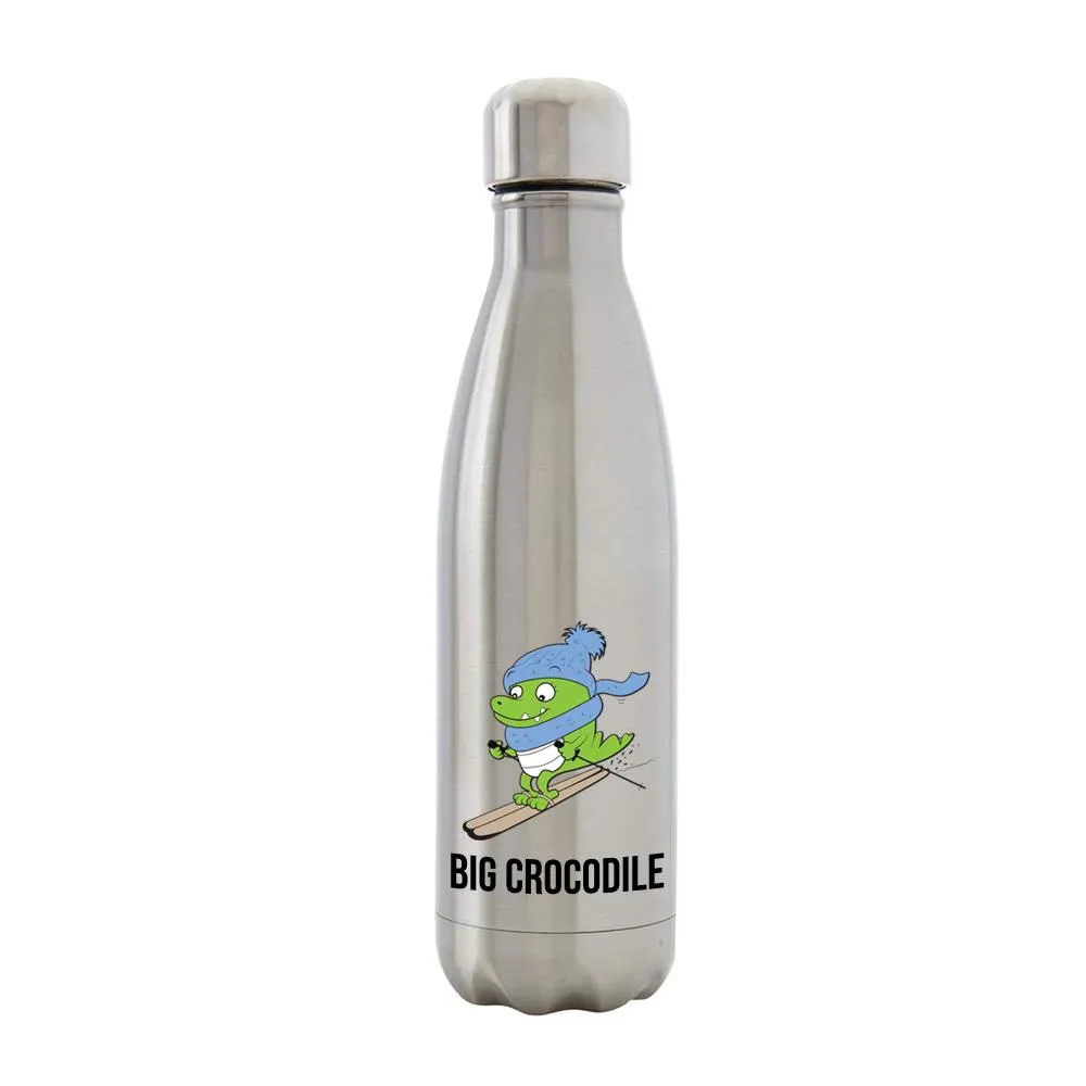 Silver Metal Bottle - Choose your Croc