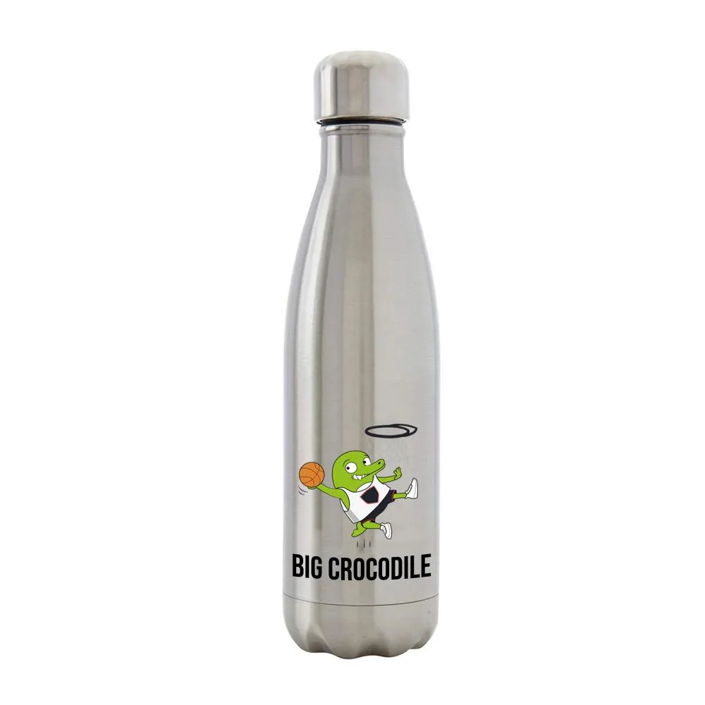Silver Metal Bottle - Choose your Croc