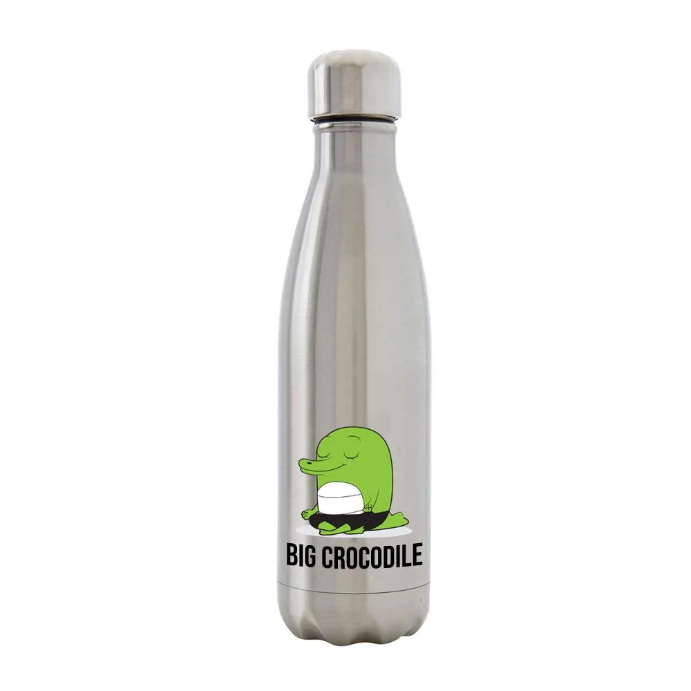 Silver Metal Bottle - Choose your Croc