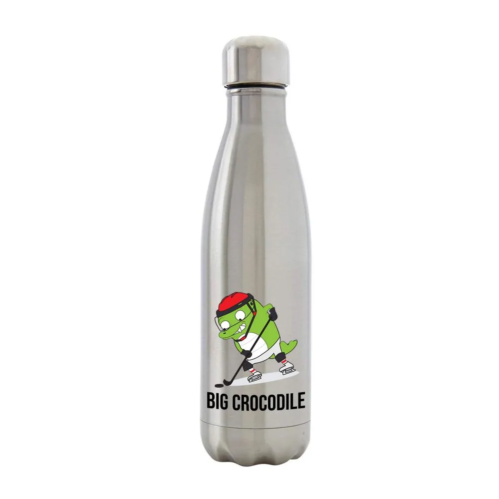 Silver Metal Bottle - Choose your Croc