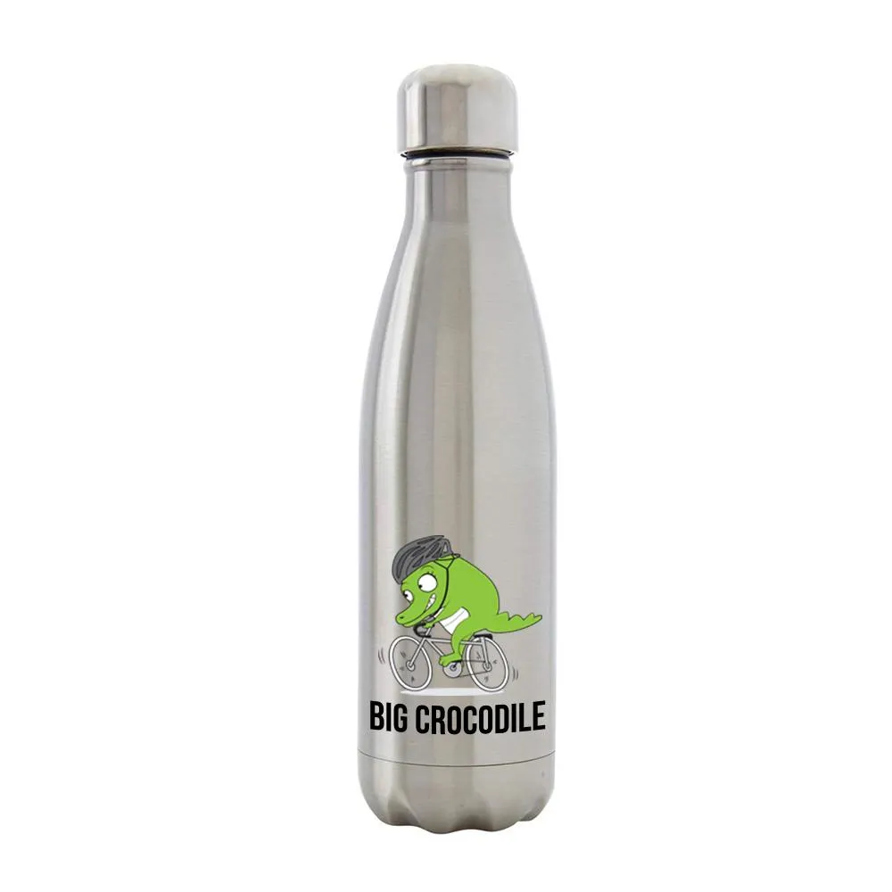 Silver Metal Bottle - Choose your Croc
