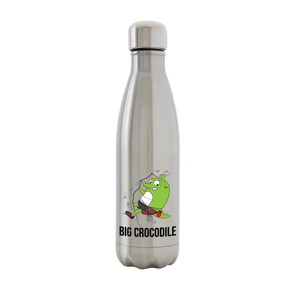 Silver Metal Bottle - Choose your Croc