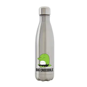 Silver Metal Bottle - Choose your Croc
