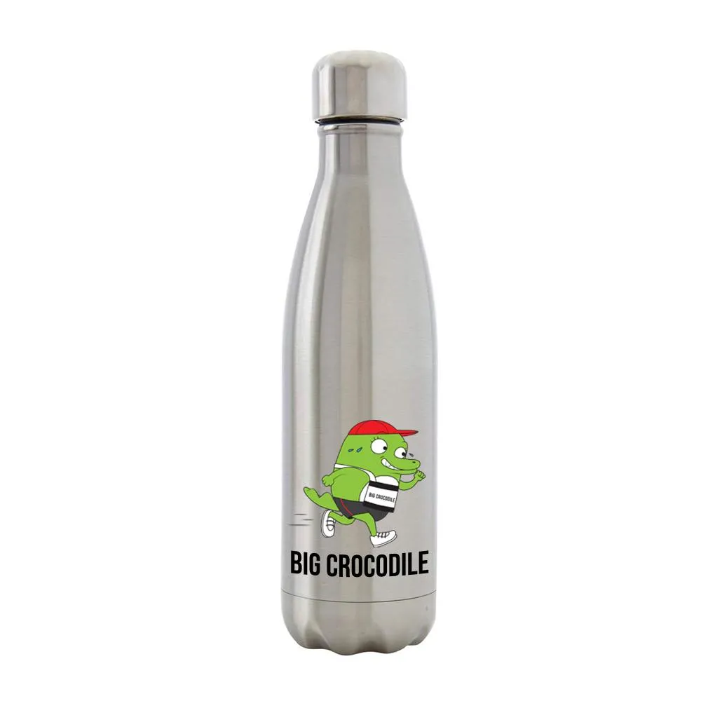 Silver Metal Bottle - Choose your Croc
