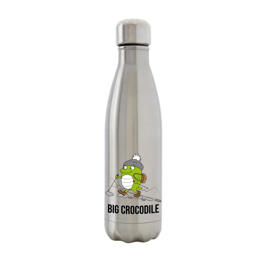 Silver Metal Bottle - Choose your Croc