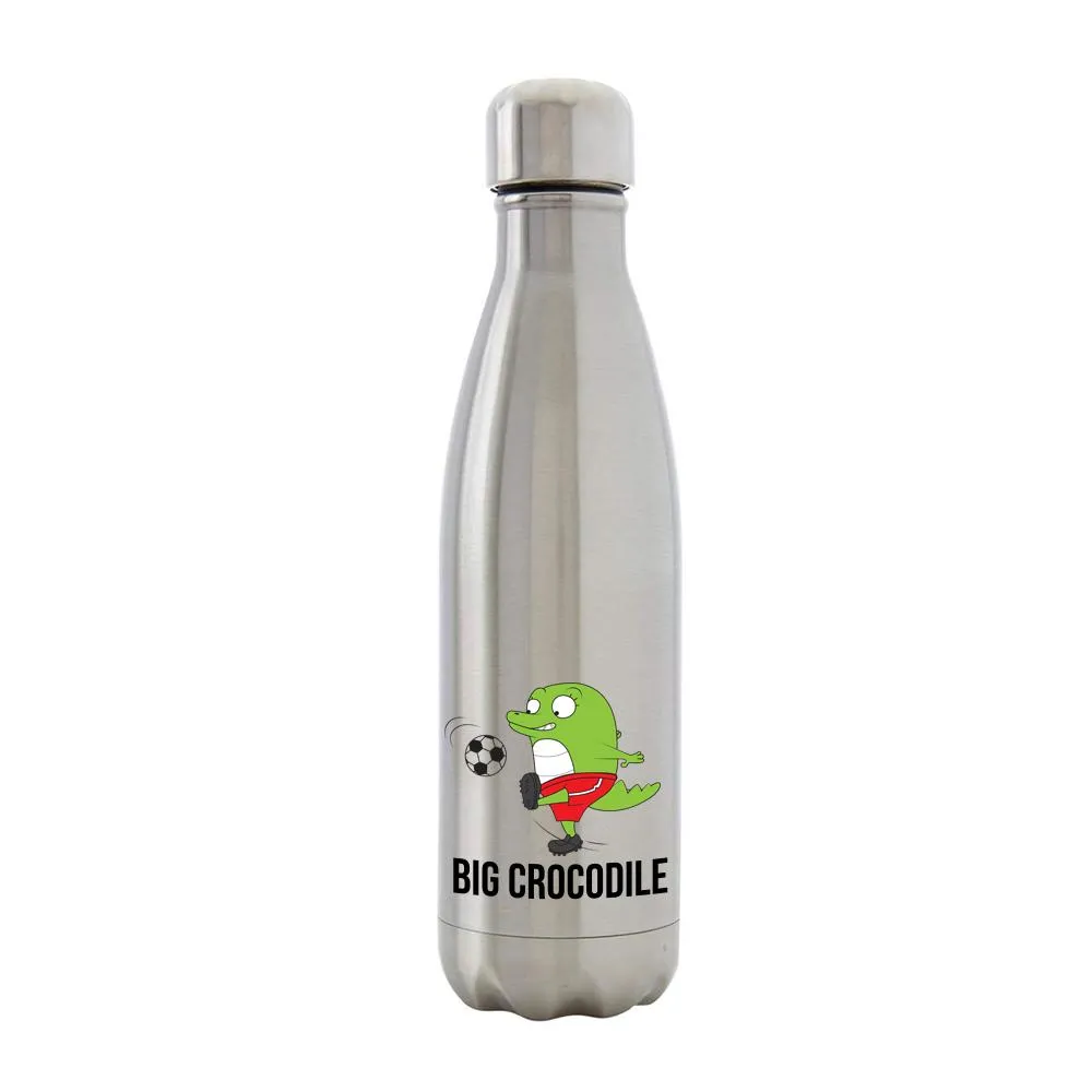 Silver Metal Bottle - Choose your Croc