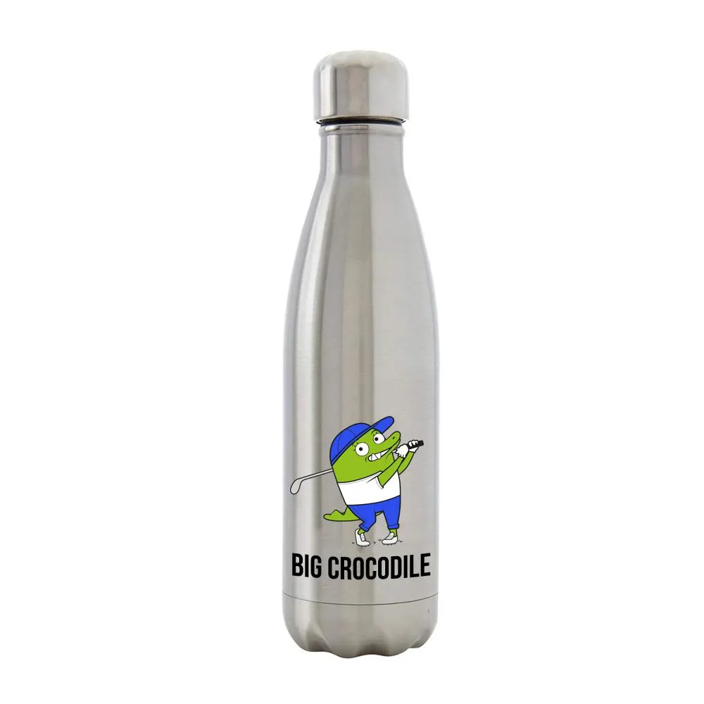 Silver Metal Bottle - Choose your Croc