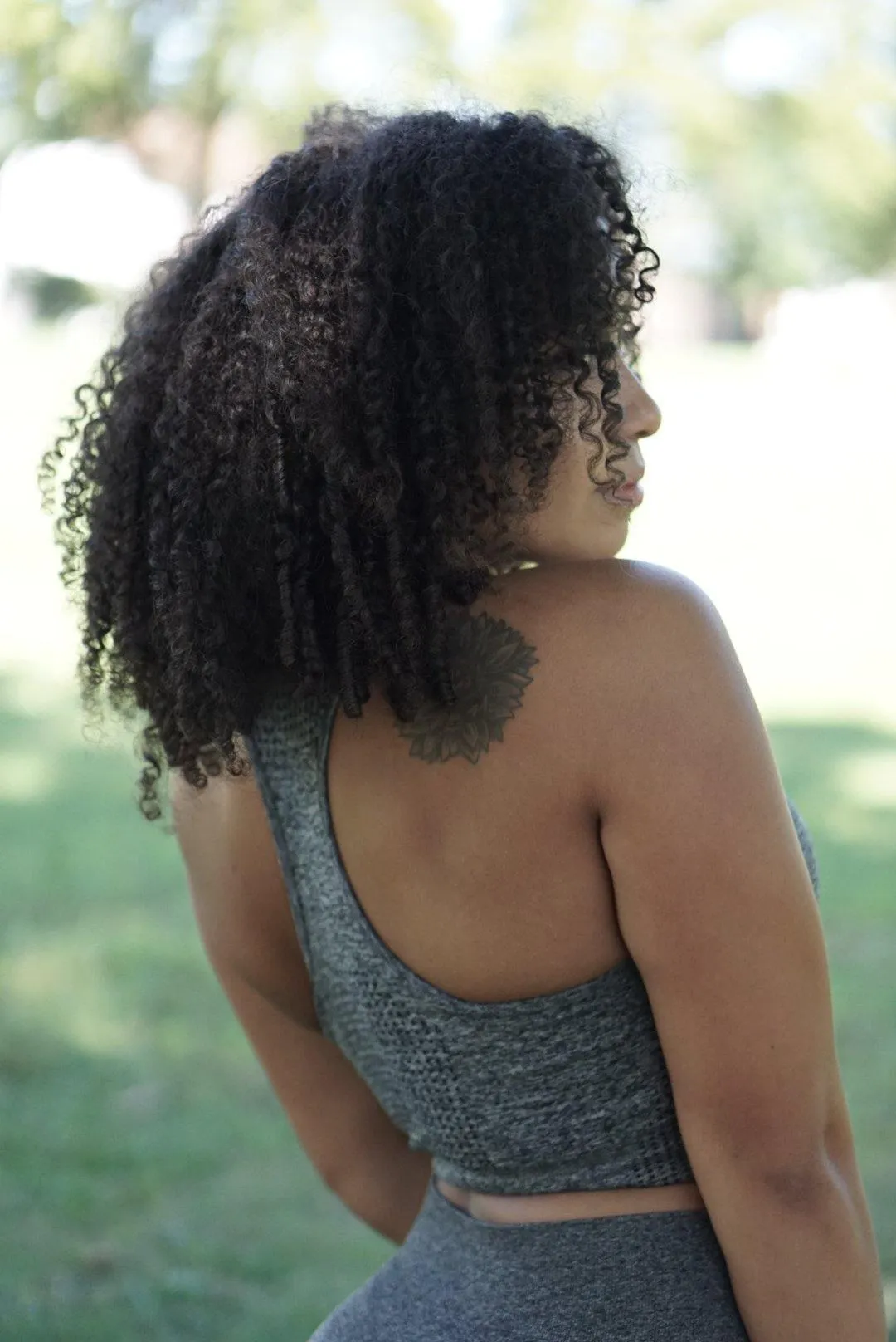 Thrive Slate Grey Sports Bra