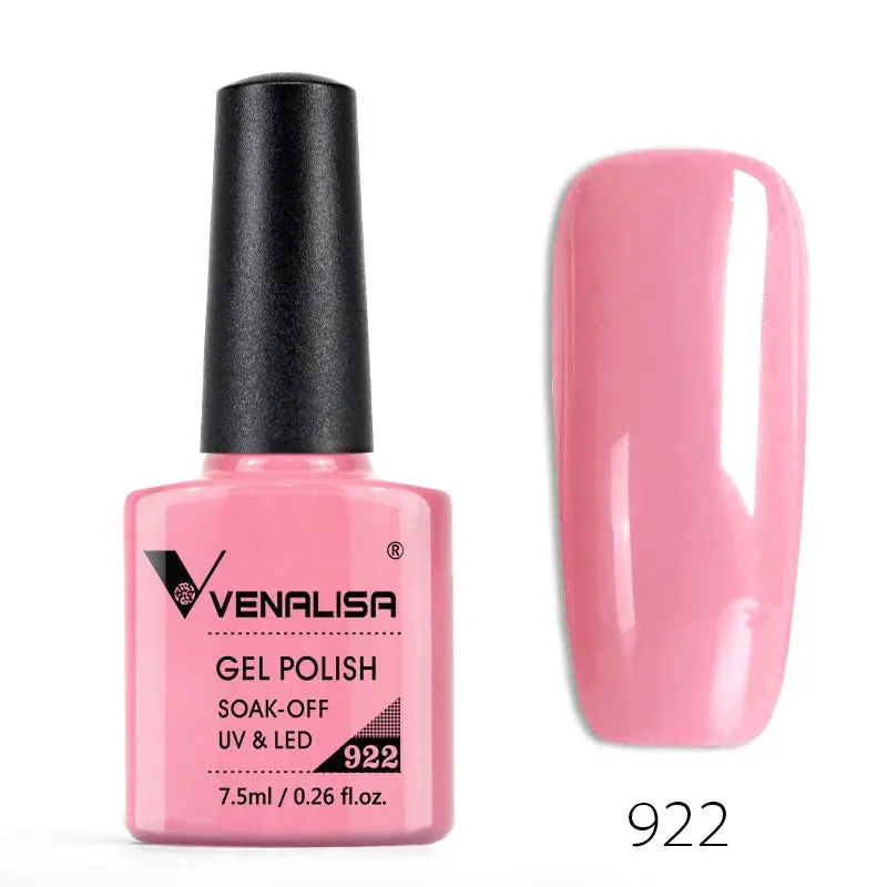 Venalisa Nail Enamel Gel Polish 7.5ml Base Coat No Wipe Long Wear Top Coat Full Coverage Color Nail Polish Lacquer Varnish
