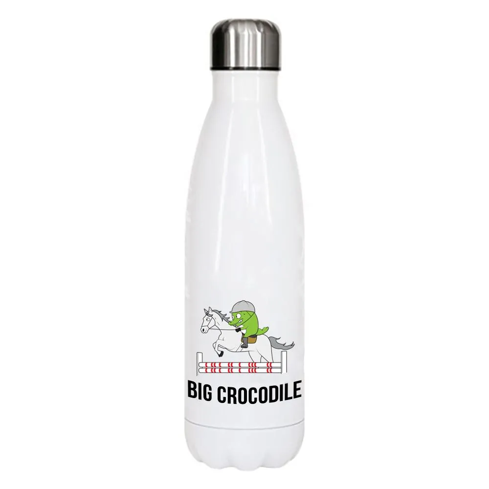 White Metal Bottle - Choose your Croc