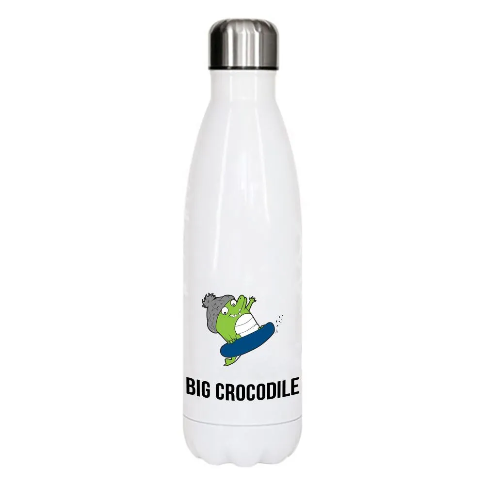 White Metal Bottle - Choose your Croc
