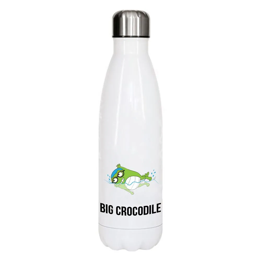 White Metal Bottle - Choose your Croc