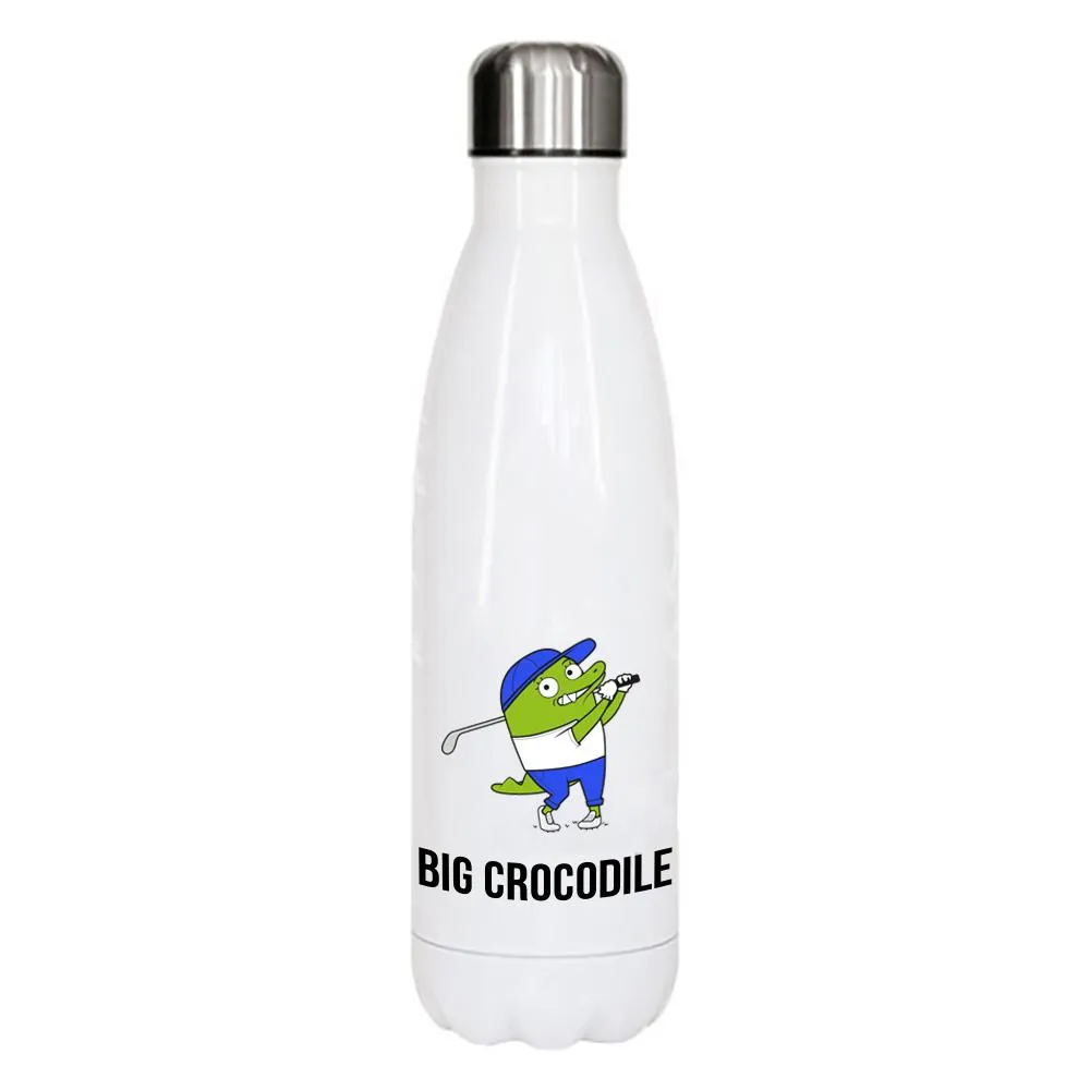 White Metal Bottle - Choose your Croc