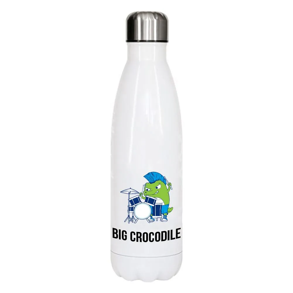 White Metal Bottle - Choose your Croc