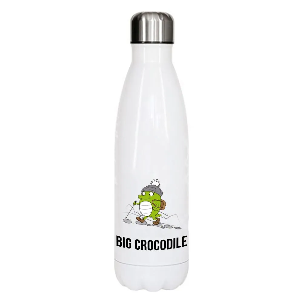 White Metal Bottle - Choose your Croc
