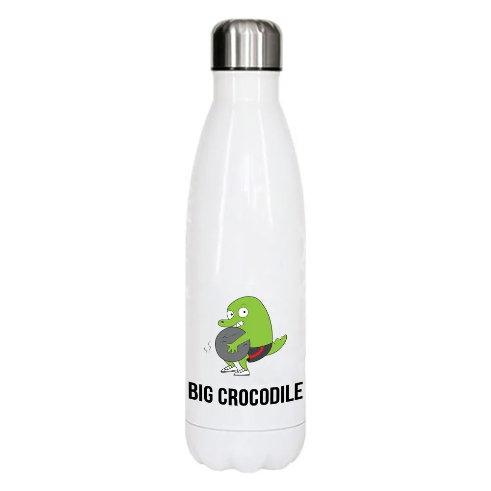 White Metal Bottle - Choose your Croc
