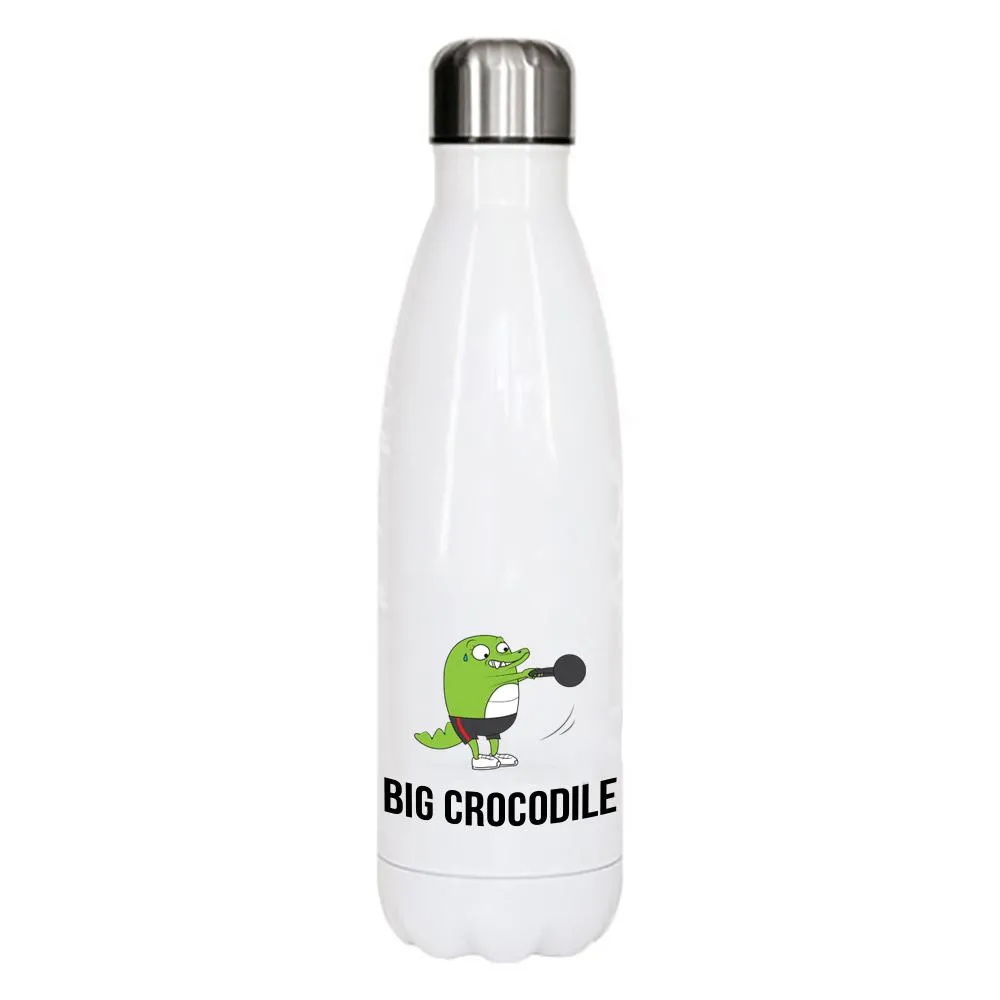 White Metal Bottle - Choose your Croc