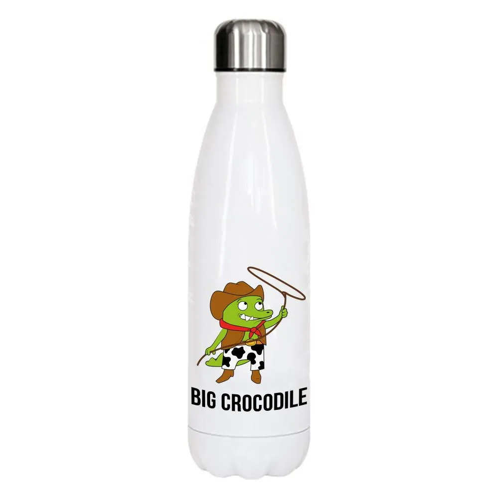 White Metal Bottle - Choose your Croc