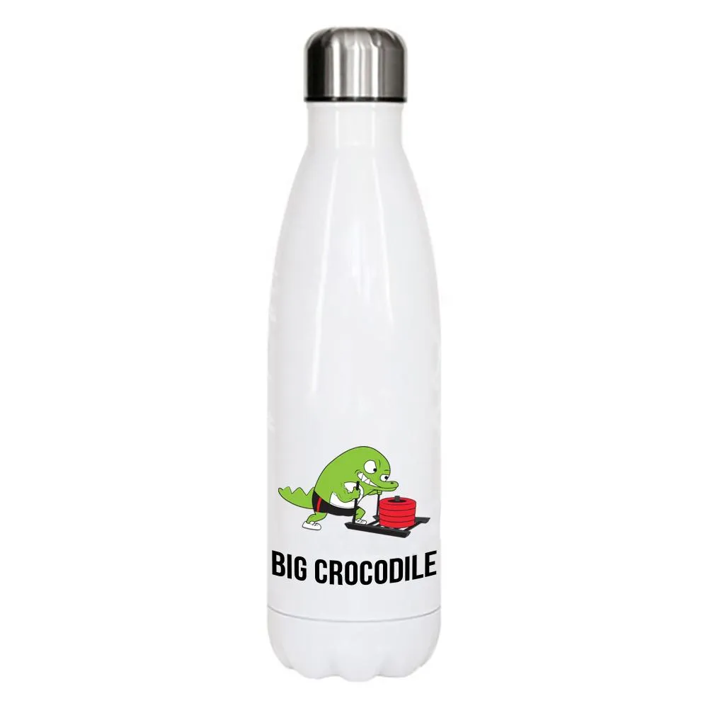 White Metal Bottle - Choose your Croc