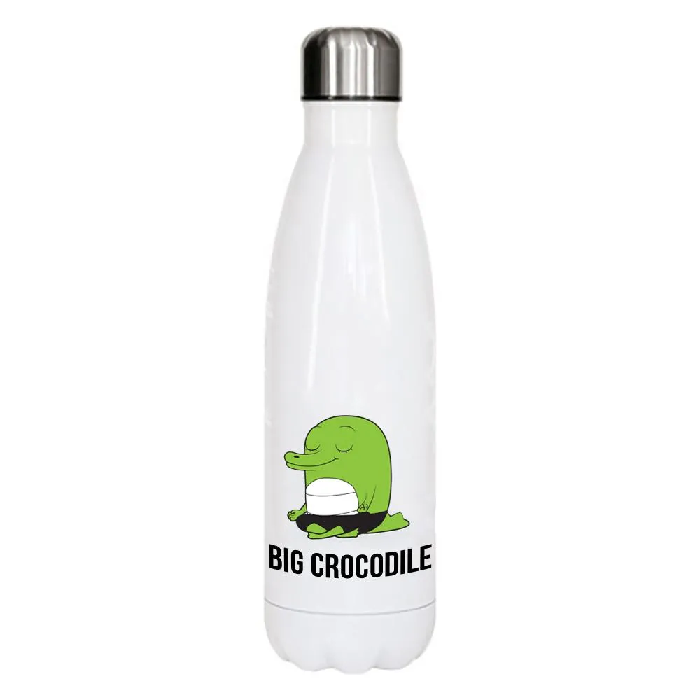 White Metal Bottle - Choose your Croc