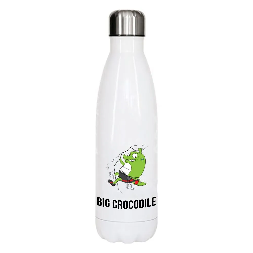 White Metal Bottle - Choose your Croc