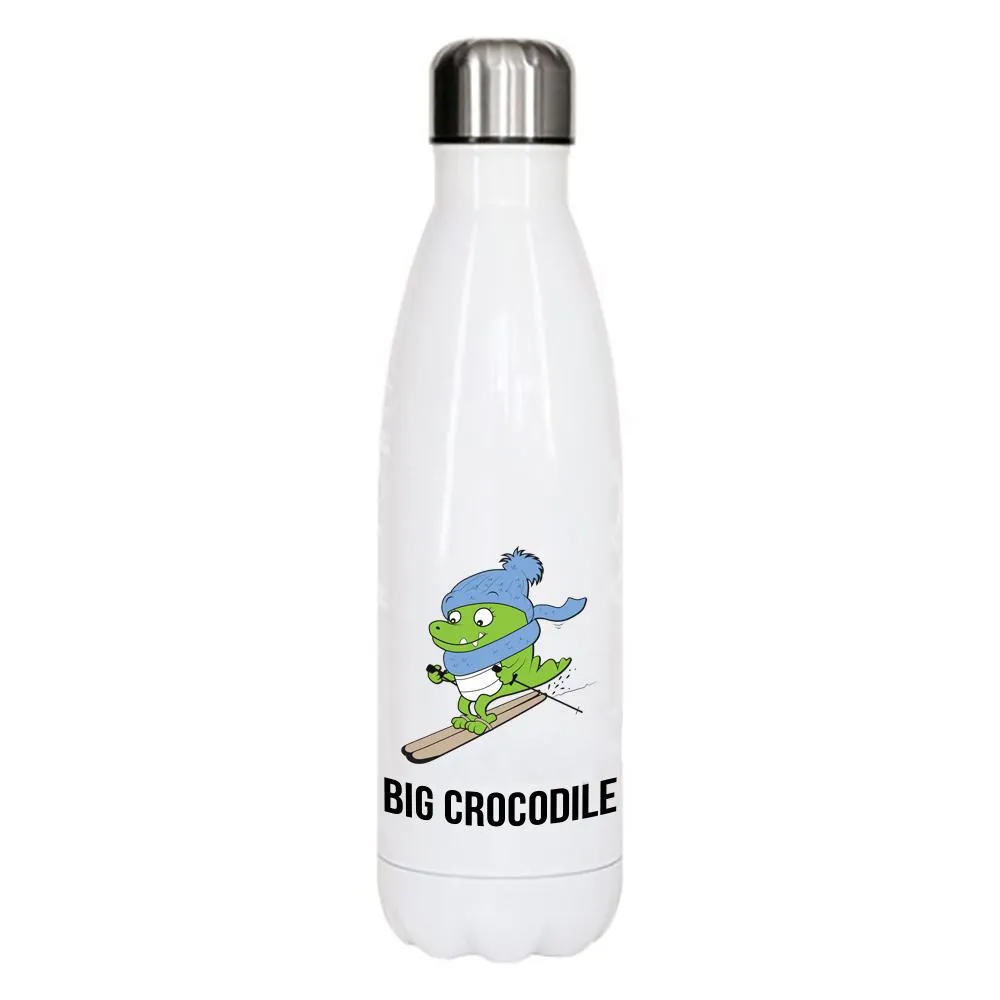 White Metal Bottle - Choose your Croc