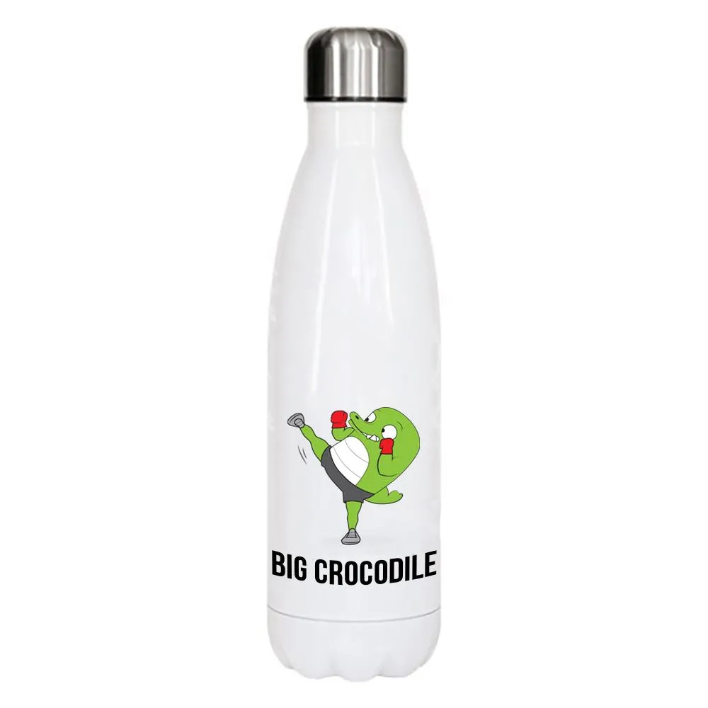 White Metal Bottle - Choose your Croc