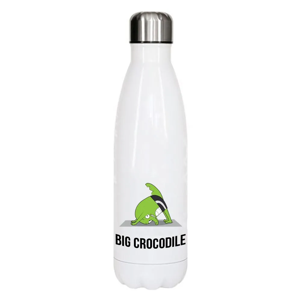 White Metal Bottle - Choose your Croc