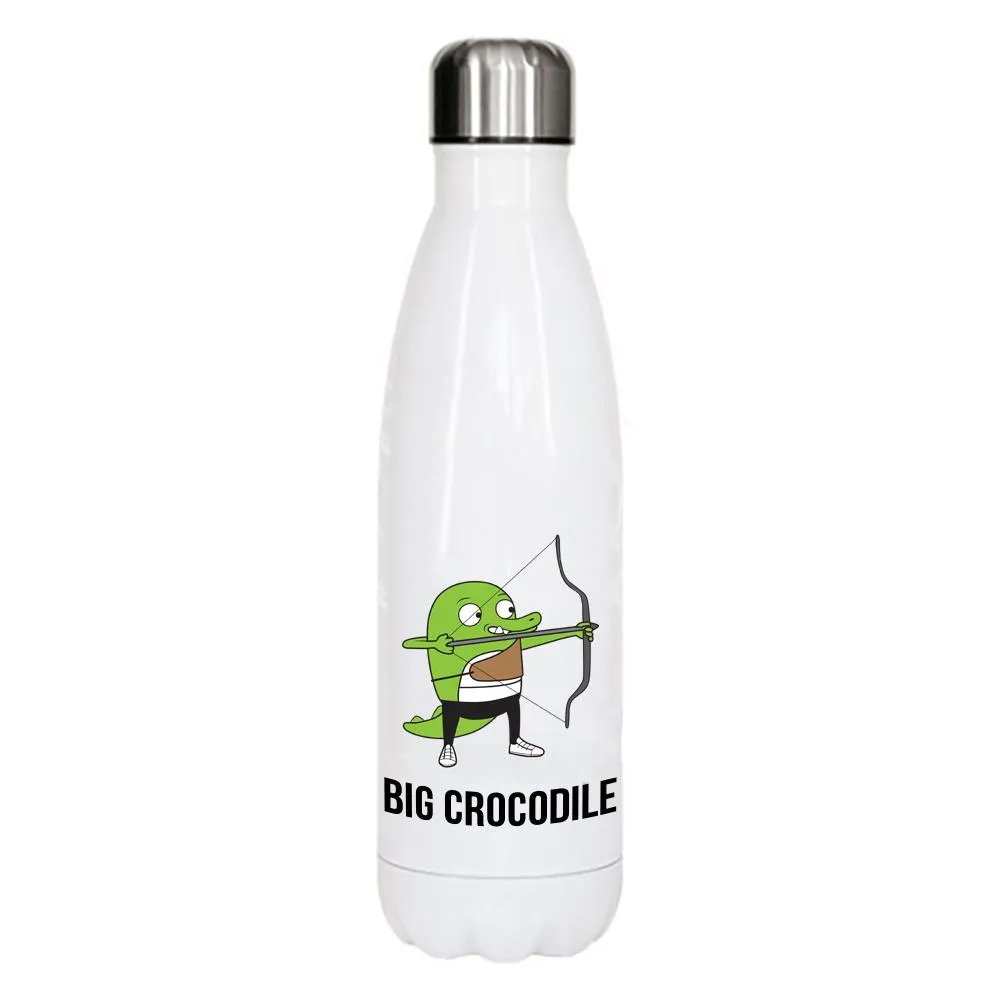 White Metal Bottle - Choose your Croc