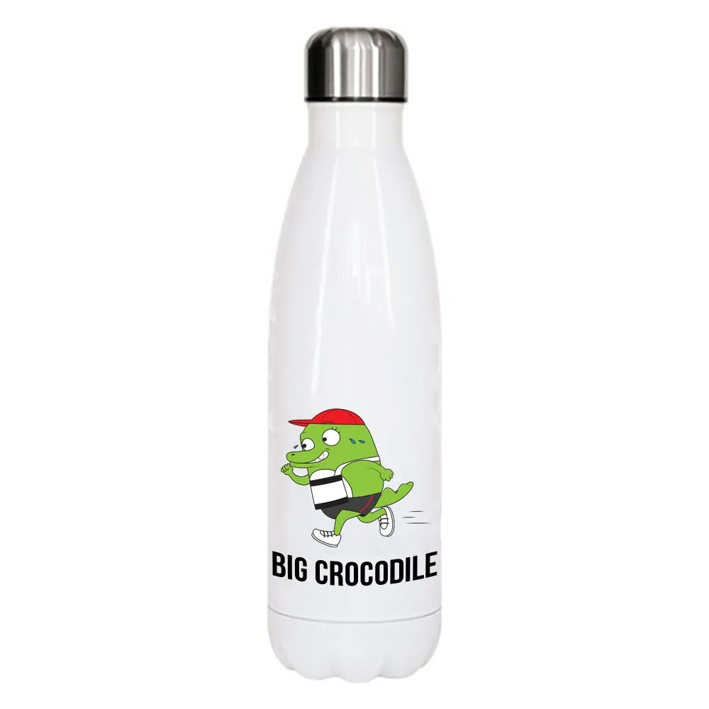 White Metal Bottle - Choose your Croc