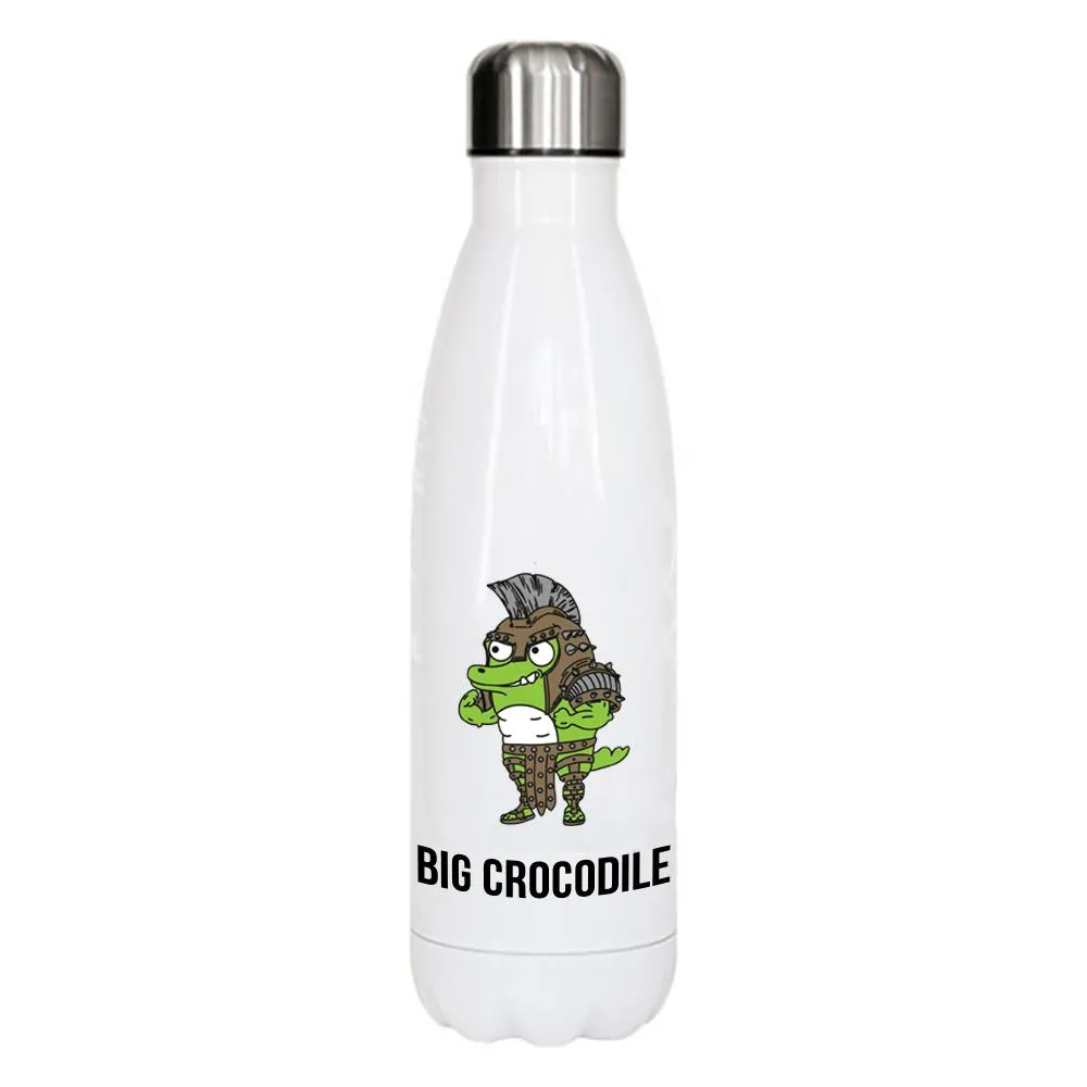White Metal Bottle - Choose your Croc