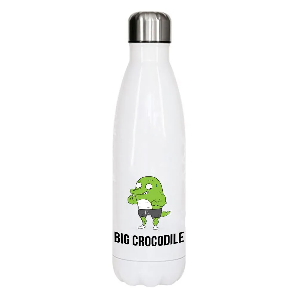 White Metal Bottle - Choose your Croc