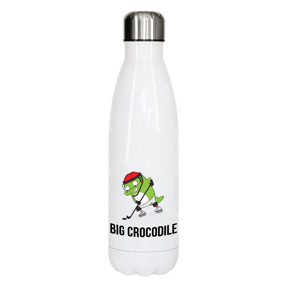 White Metal Bottle - Choose your Croc