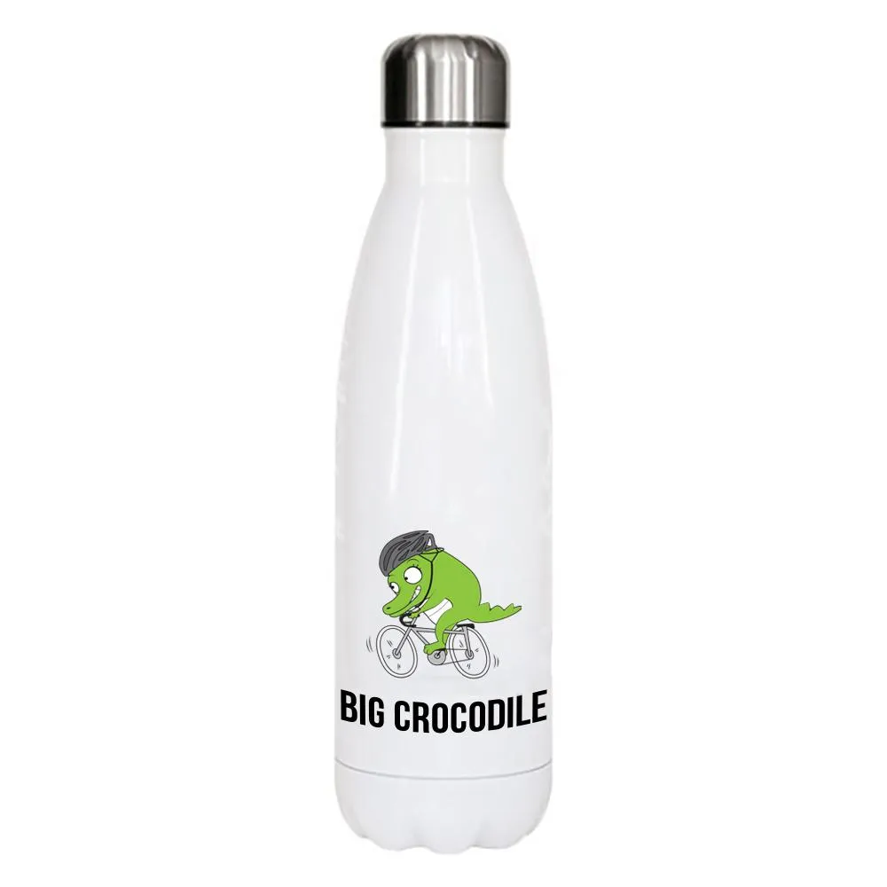 White Metal Bottle - Choose your Croc