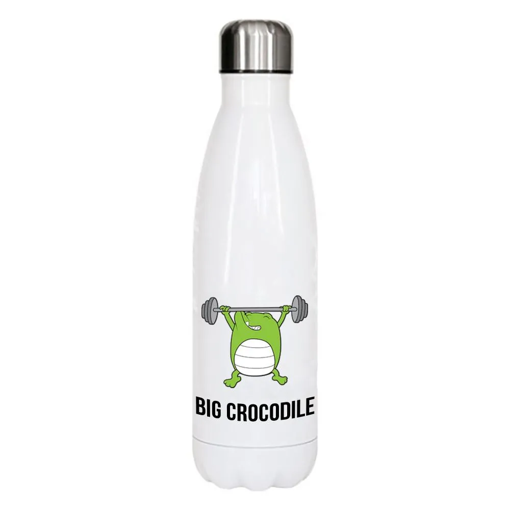 White Metal Bottle - Choose your Croc
