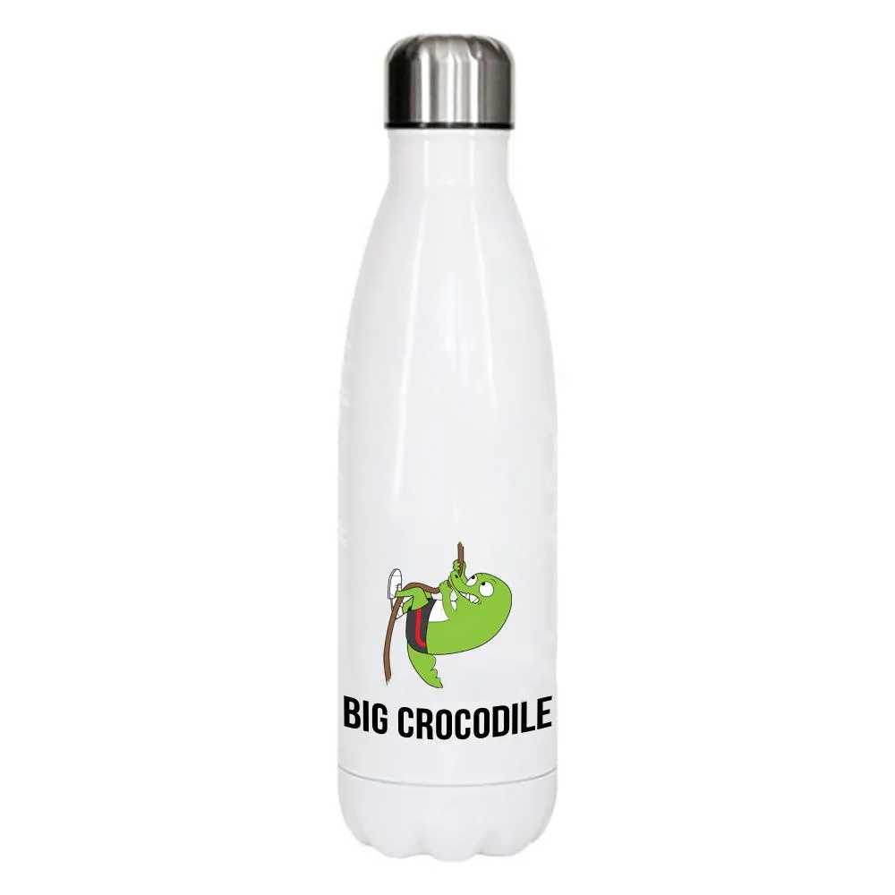 White Metal Bottle - Choose your Croc