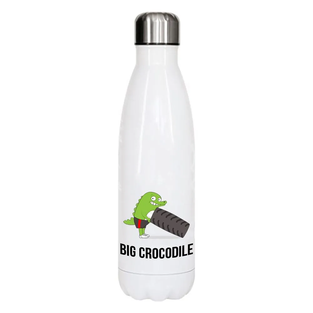 White Metal Bottle - Choose your Croc