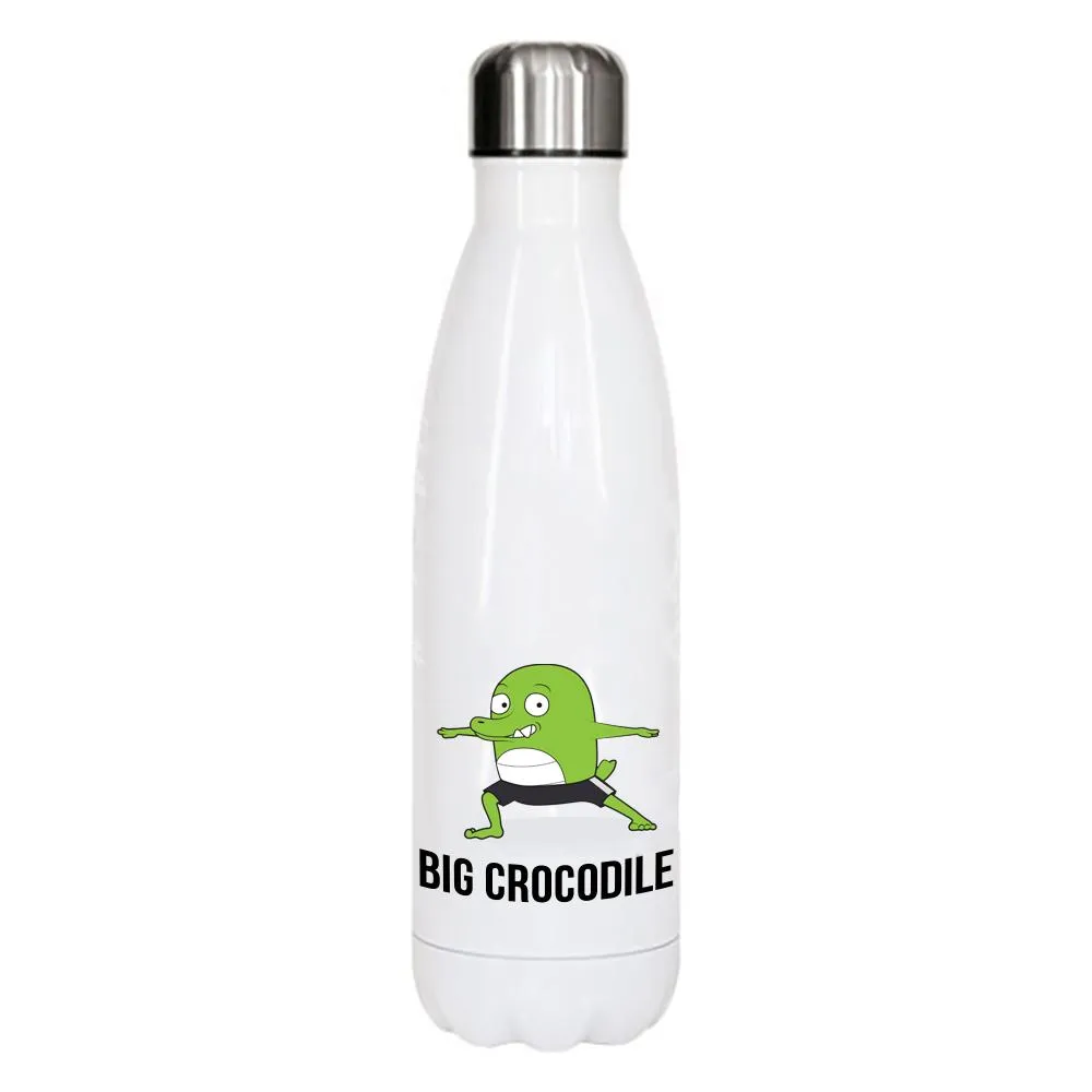 White Metal Bottle - Choose your Croc