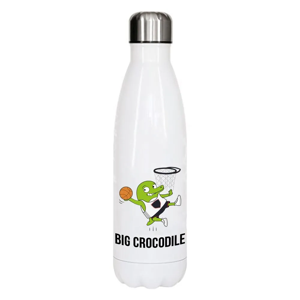 White Metal Bottle - Choose your Croc