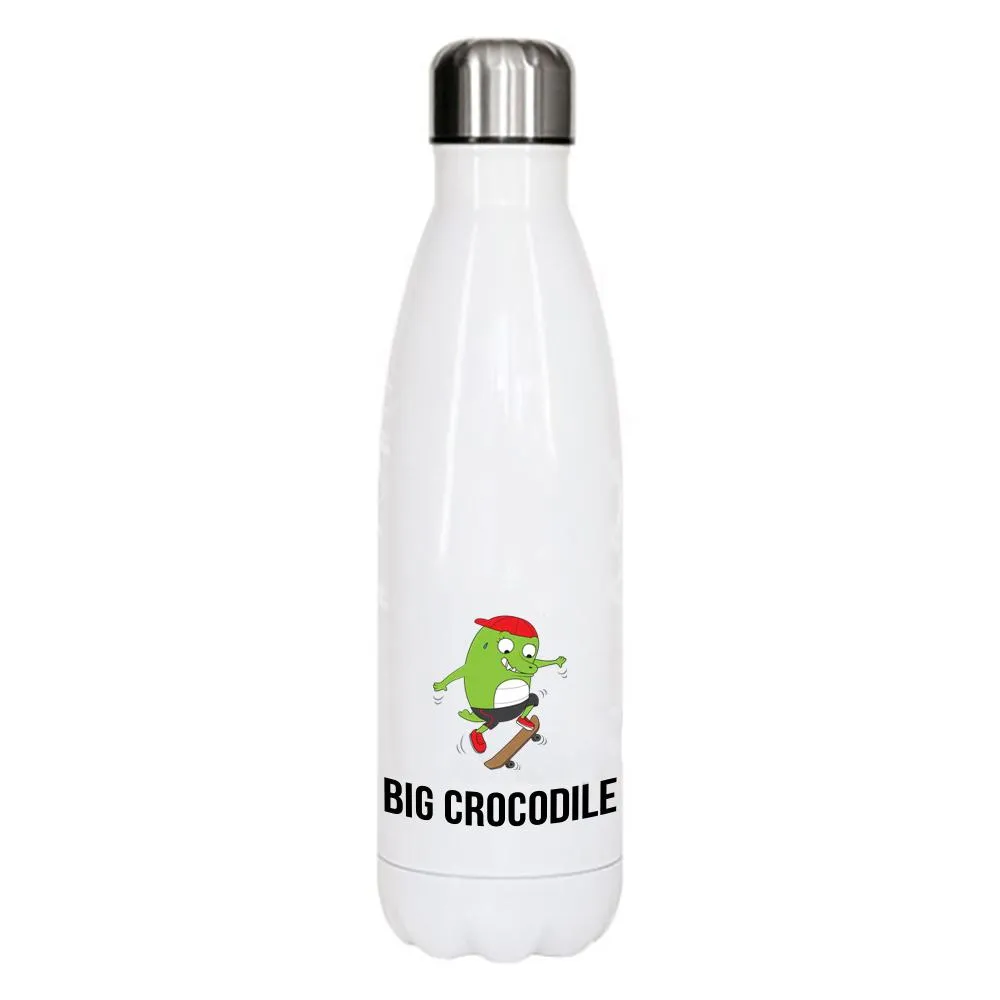 White Metal Bottle - Choose your Croc