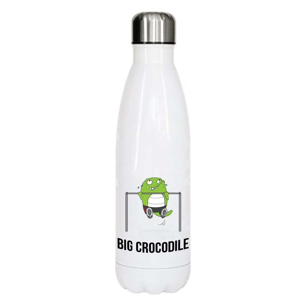 White Metal Bottle - Choose your Croc
