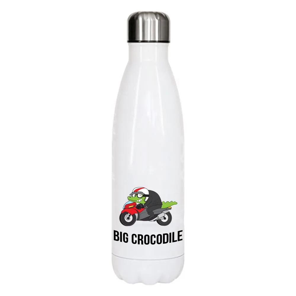 White Metal Bottle - Choose your Croc