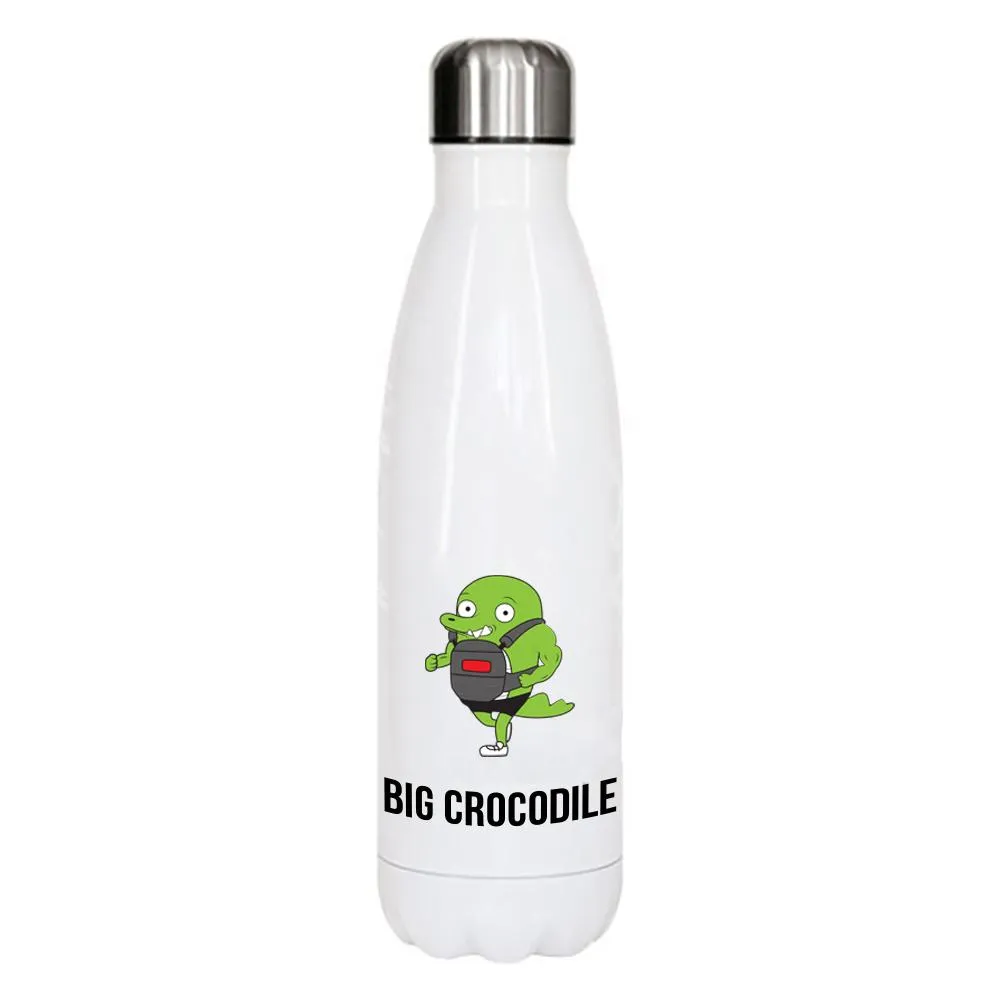 White Metal Bottle - Choose your Croc