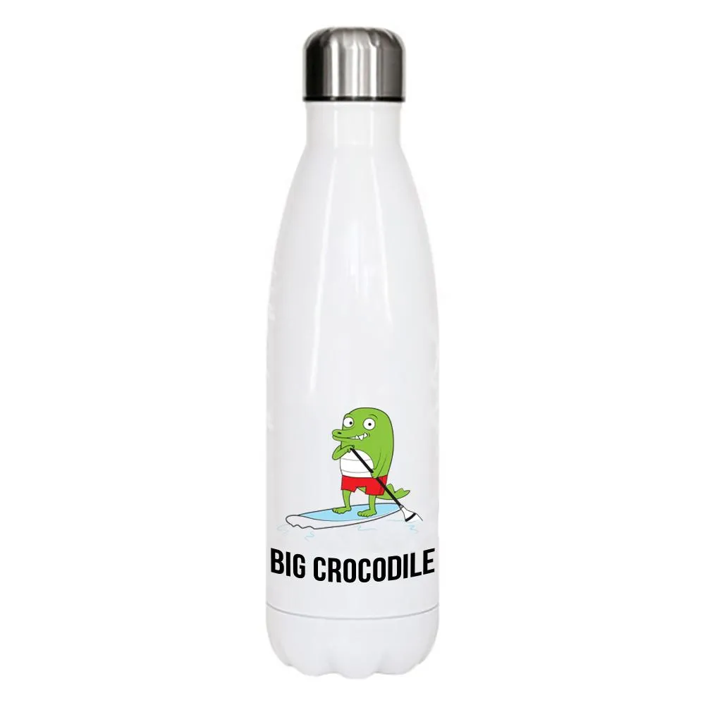 White Metal Bottle - Choose your Croc