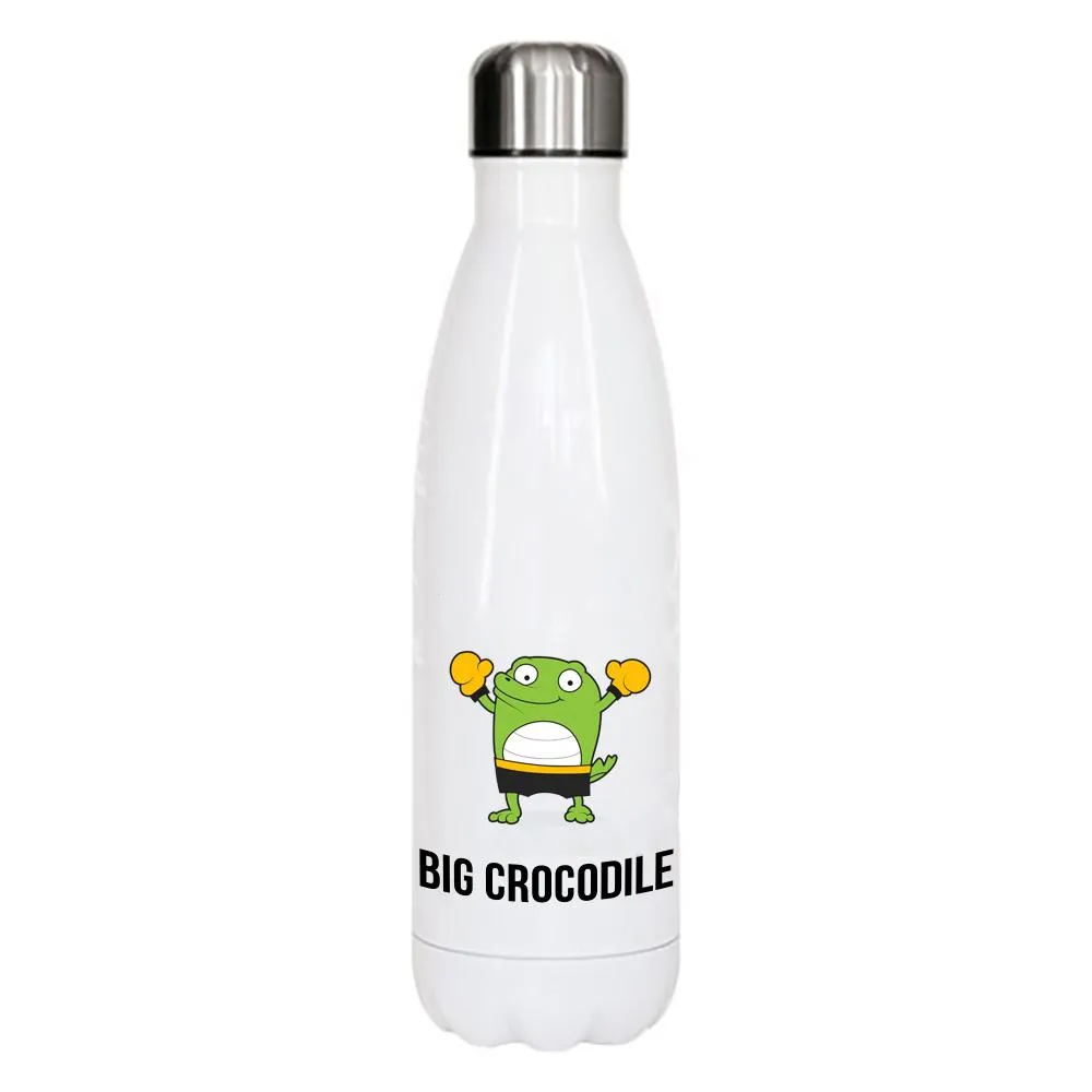 White Metal Bottle - Choose your Croc