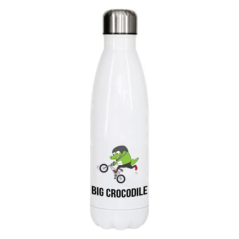White Metal Bottle - Choose your Croc