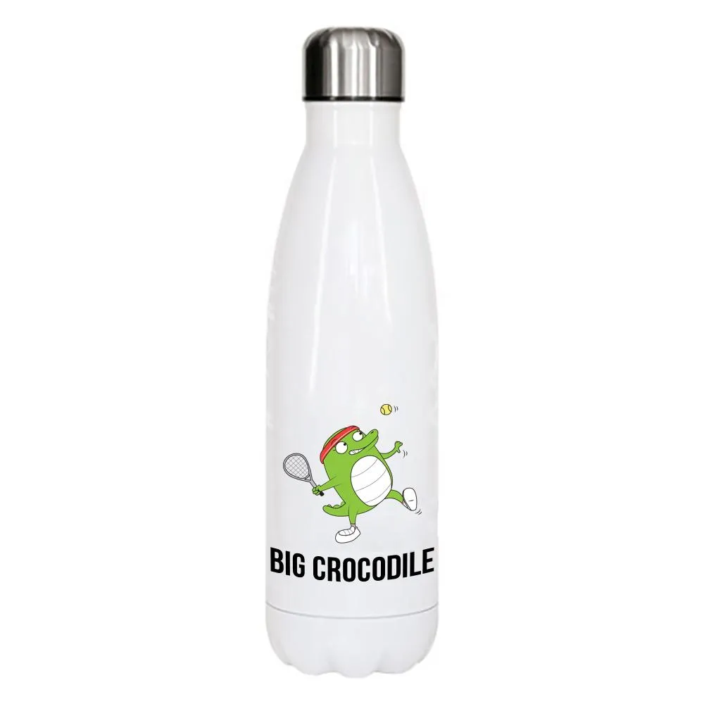 White Metal Bottle - Choose your Croc
