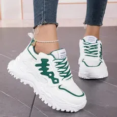 Women Breathable Sneakers Running Shoes Fitness Sports shoes Casual Shoes Sportwear Walking shoesFishbone Dad Breathable